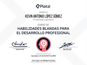 Certificado Habilidades Blandas