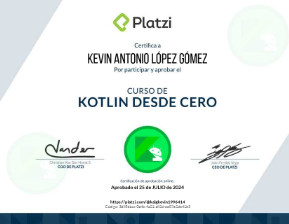 Certificado Kotlin