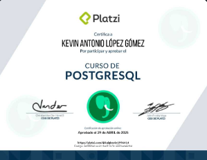 Certificado PostgreSQL